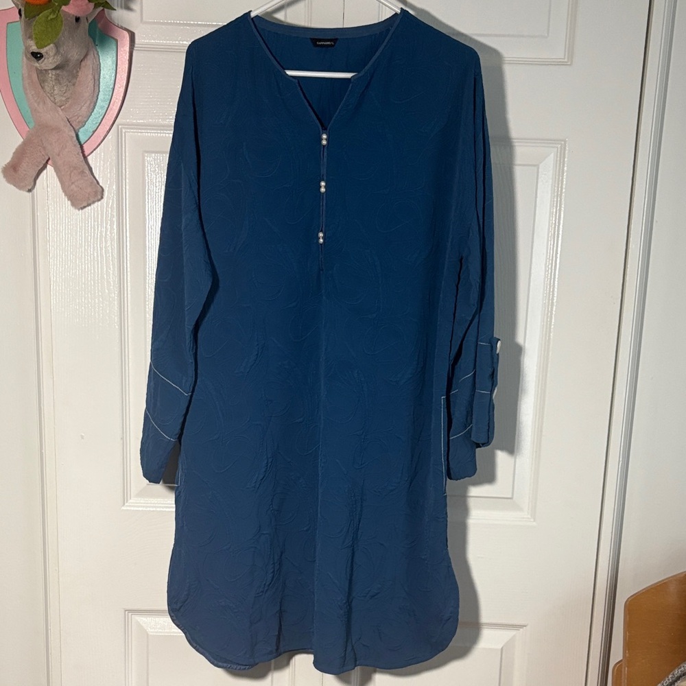 Sapphire dress with pocket. Size L